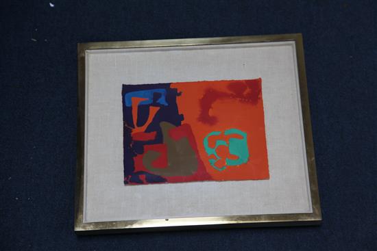 § Patrick Heron (1920-1999) Mini May 1979: II, 7 x 9.25in.